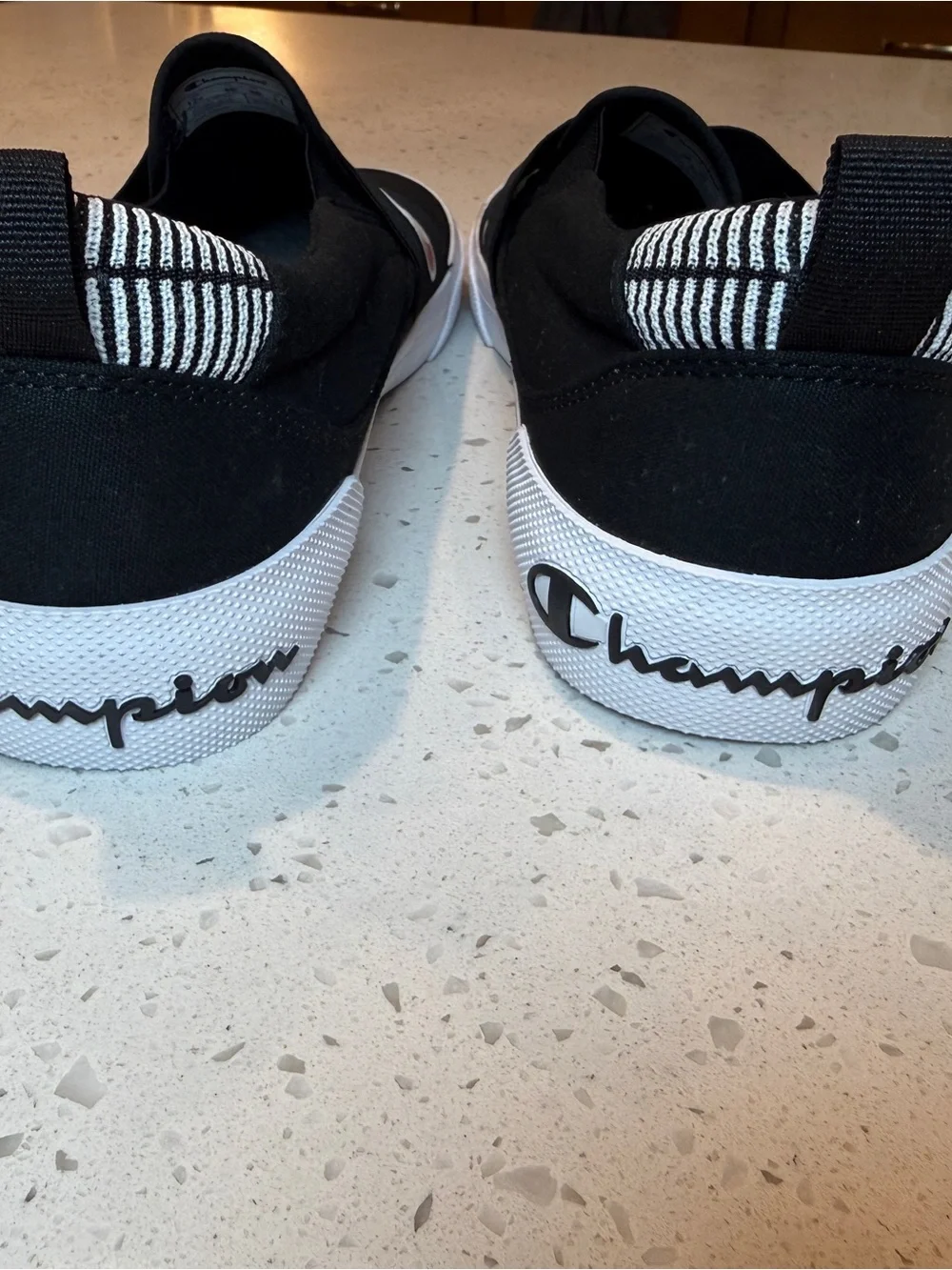 Champion Rally Mens’s Black Slip-On Sneakers